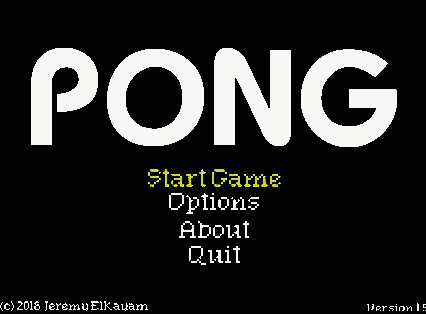 A clip of the video game 'Pong' being played